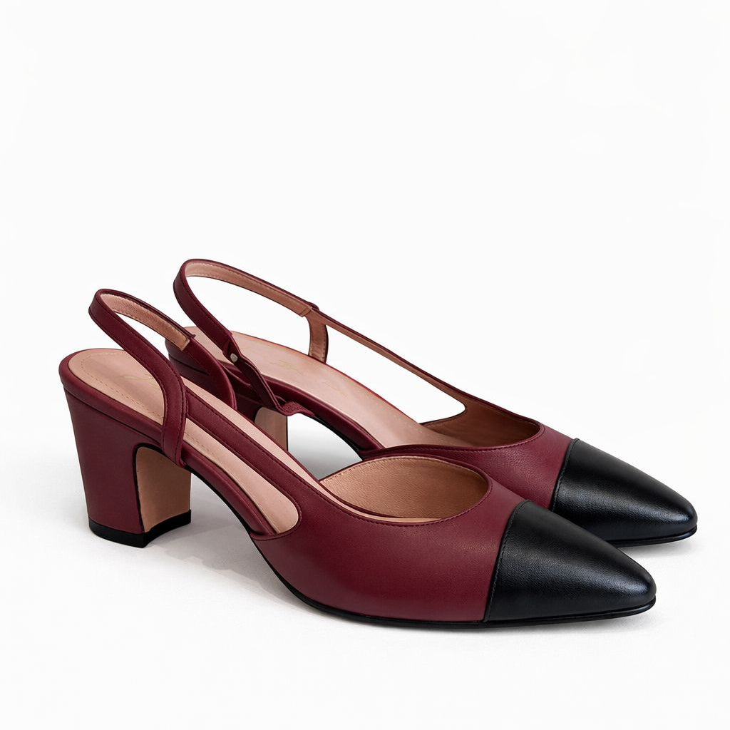 material:cuir|color:bordeaux & noir