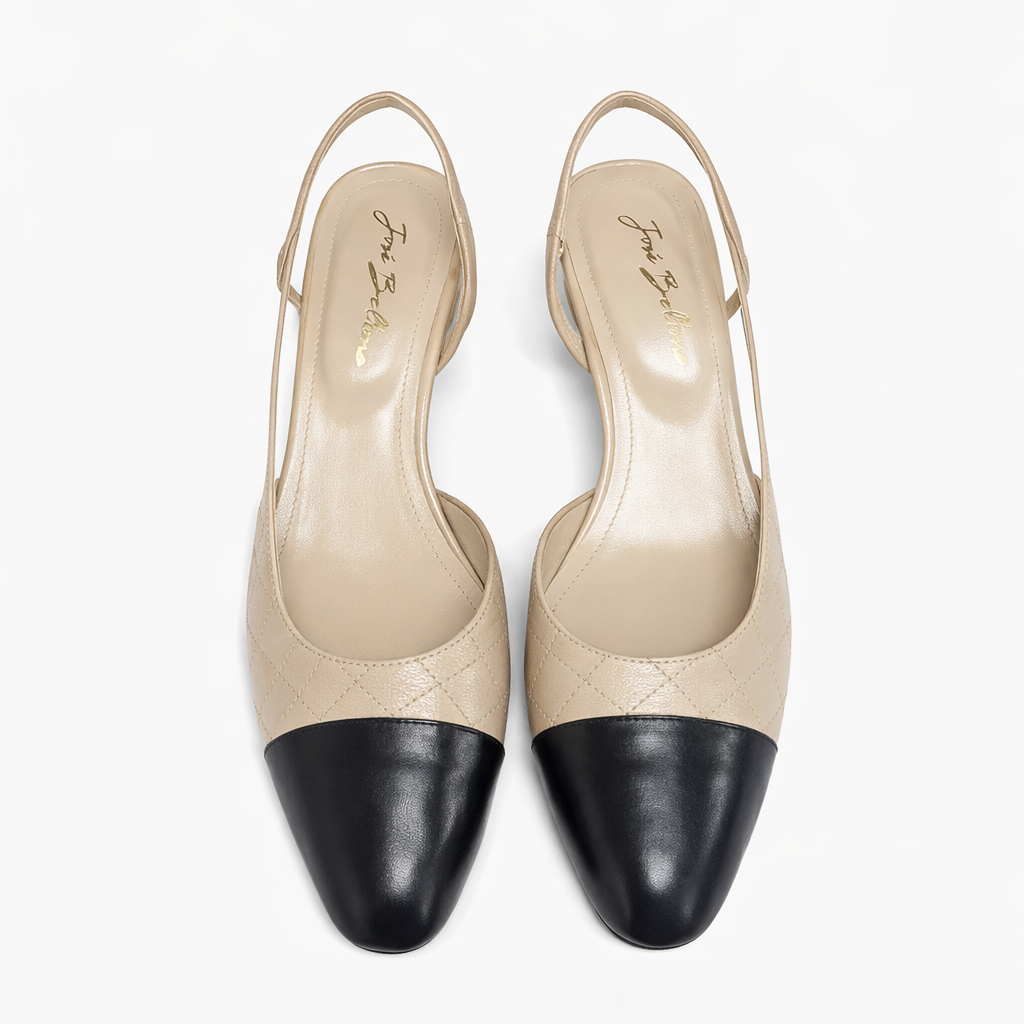 material:matelassé|color:beige & noir