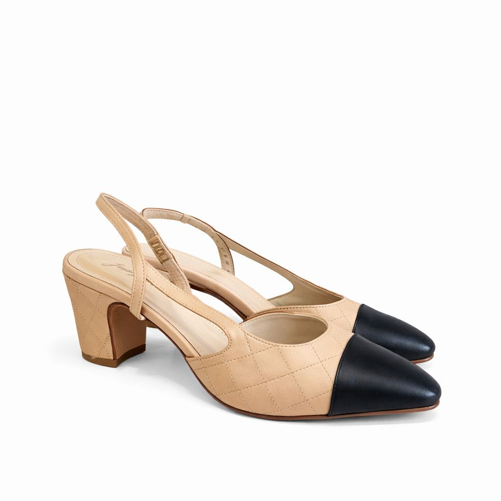 material:matelassé|color:beige & noir