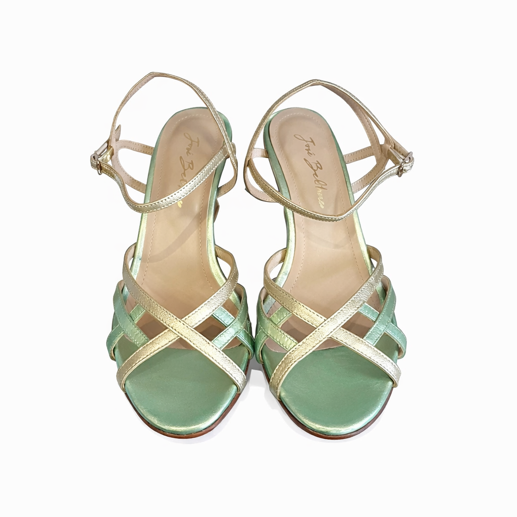material:cuir|color:platine & vert