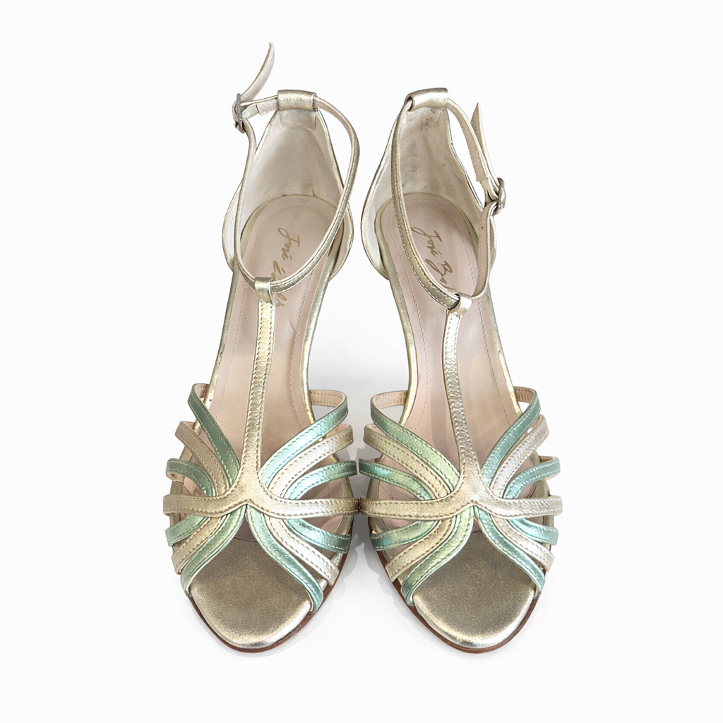 material:cuir|color:platine & vert