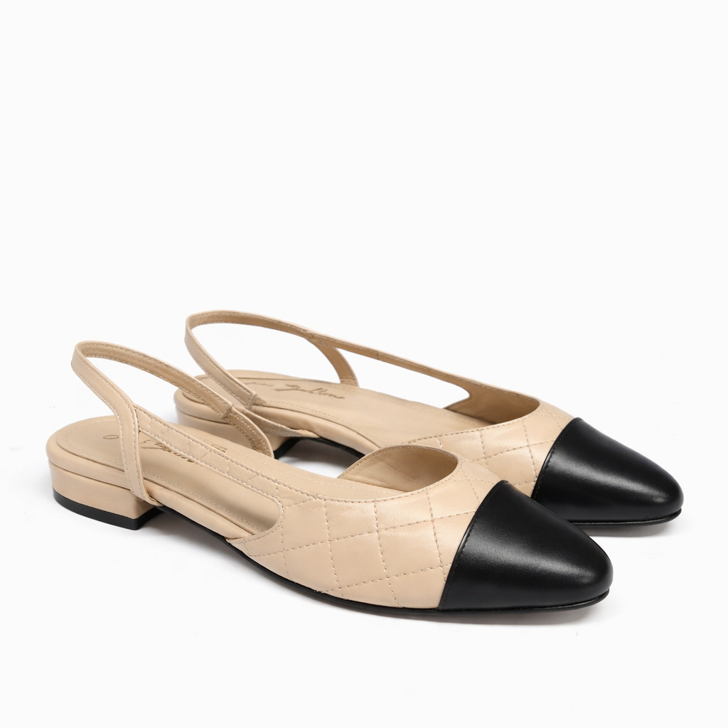 material:matelassé|color:beige & noir