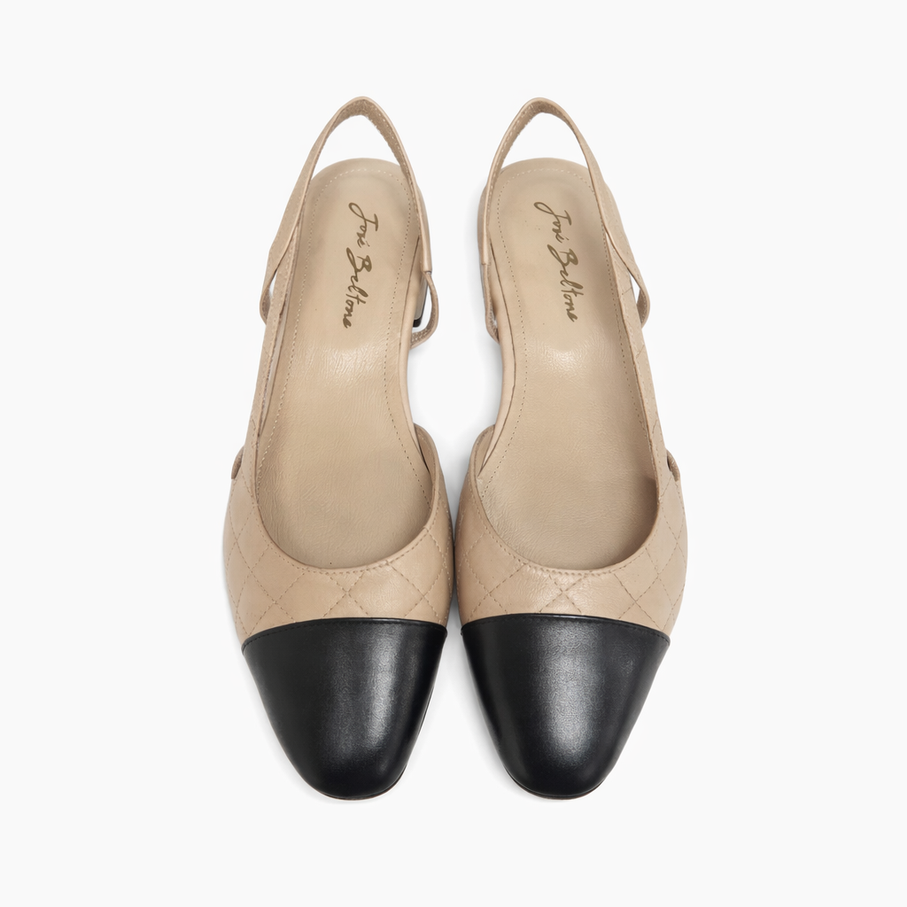 material:matelassé|color:beige & noir